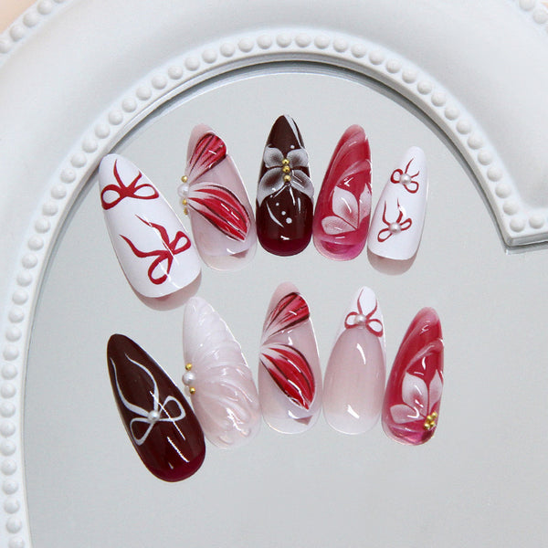 12 Sizes-24 Pcs Press On Nails Z1269
