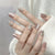 12 Sizes-24 Pcs Press On Nails GN021