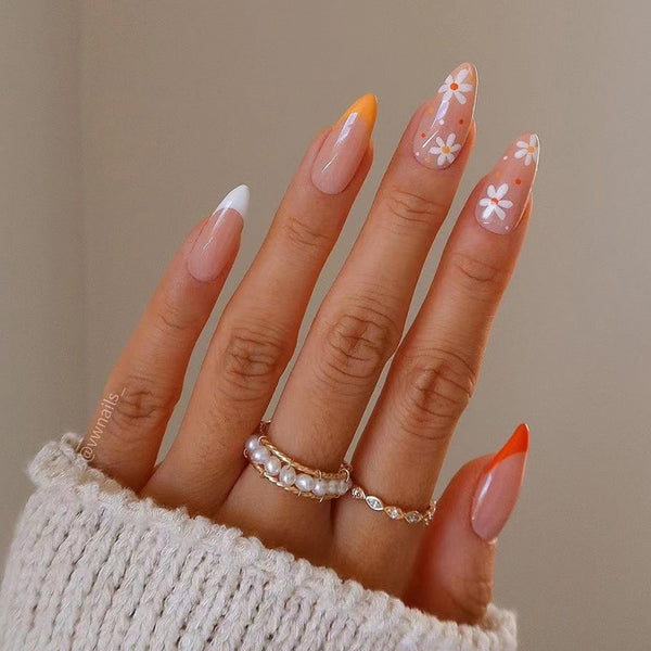 12 Sizes-24 Pcs Press On Nails JP1476