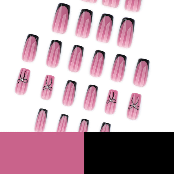 12 Sizes-24 Pcs Press On Nails JP4357