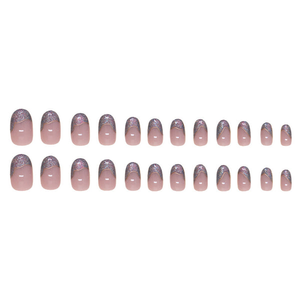 12 Sizes-24 Pcs Press On Nails W1654