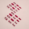 12 Sizes-24 Pcs Press On Nails W1373