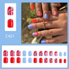 12 Sizes-24 Pcs Press On Nails C421