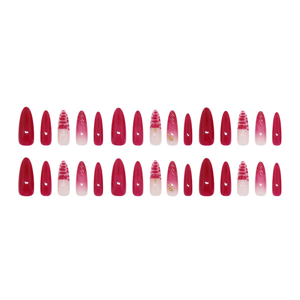 30 Pcs Press On Nails Z1207
