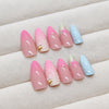 12 Sizes-24 Pcs Press On Nails Z919