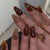 12 Sizes-24 Pcs Press On Nails W1713