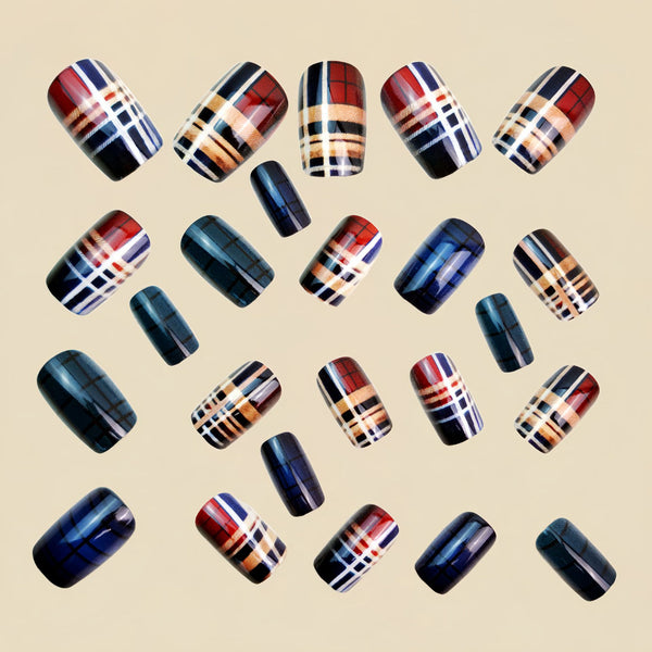 12 Sizes-24 Pcs Press On Nails Y1306