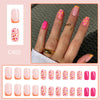 12 Sizes-24 Pcs Press On Nails C402