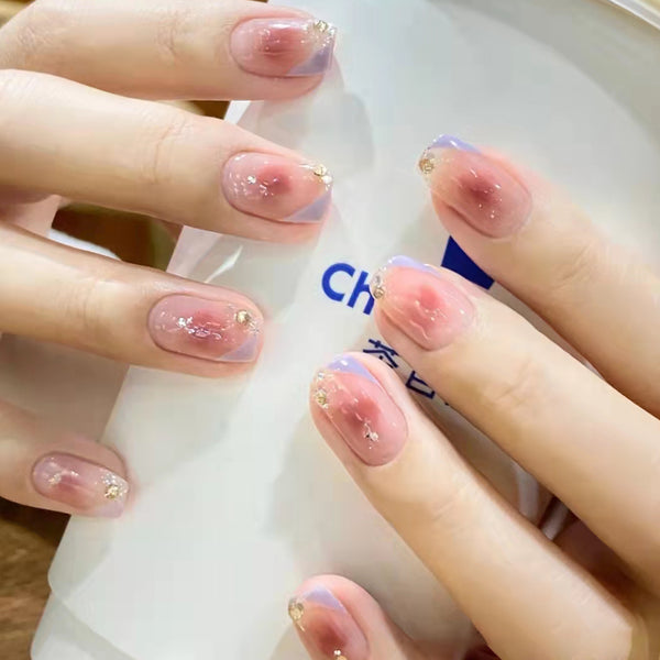 12 Sizes-24 Pcs Press On Nails Z216