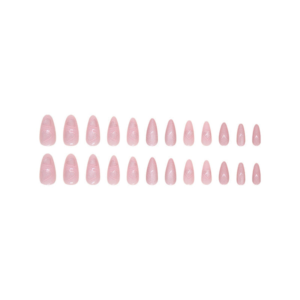 12 Sizes-24 Pcs Press On Nails W1538