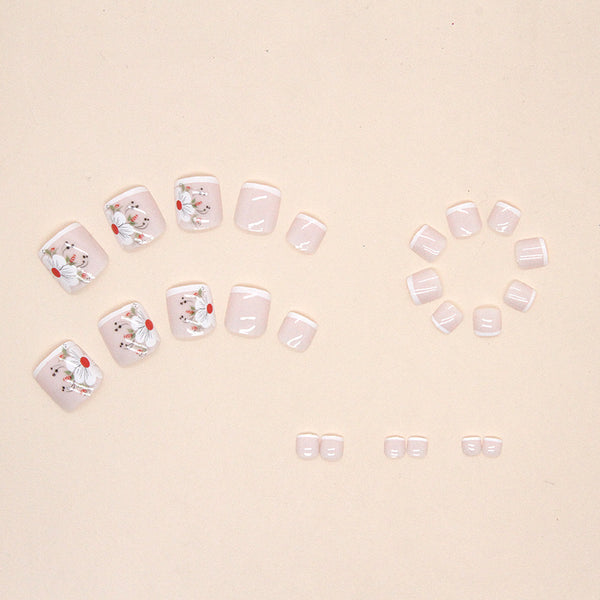 12 Sizes-24 Pcs Press On Nails F053