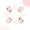 12 Sizes-24 Pcs Press On Nails C957