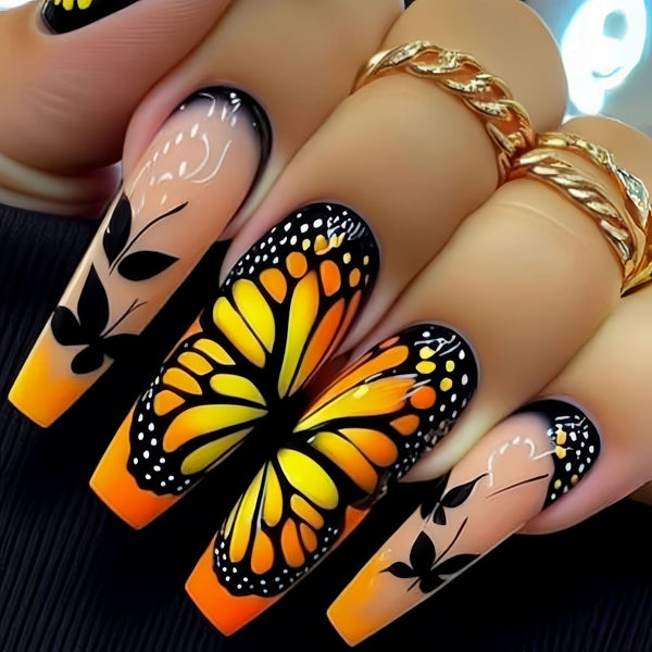 12 Sizes-24 Pcs Press On Nails Y788