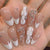 12 Sizes-24 Pcs Press On Nails Z1049