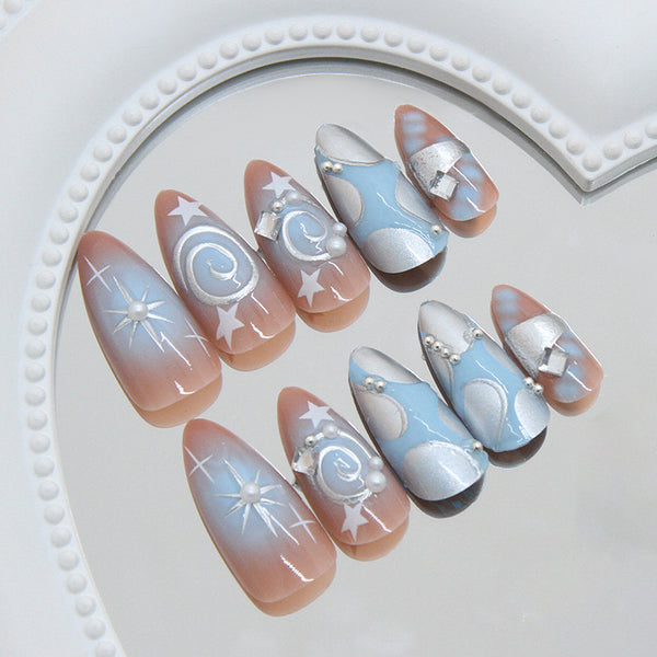 12 Sizes-24 PcsPress On Nails Z1132