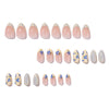 12 Sizes-24 Pcs Press On Nails JP4401