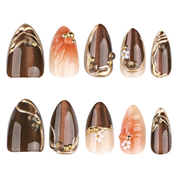 12 Sizes-24 Pcs Press On Nails JP4085