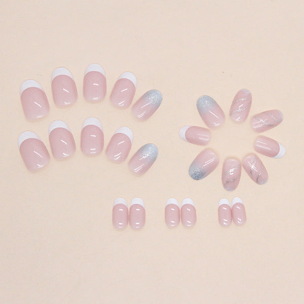 12 Sizes-24 Pcs Press On Nails W731
