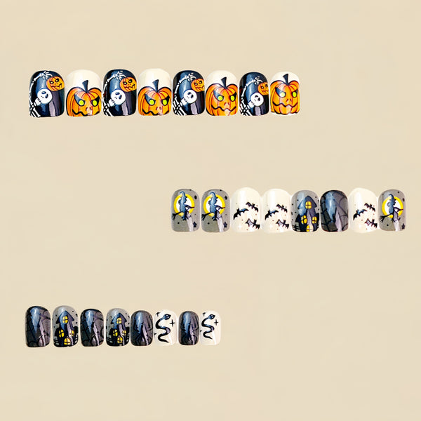 12 Sizes-24 Pcs Press On Nails Y142