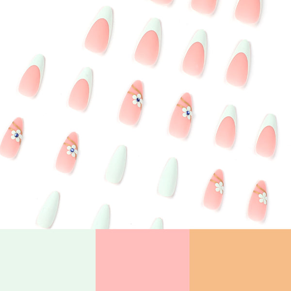12 Sizes-24 Pcs Press On Nails JP2004