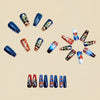 12 Sizes-24 Pcs Press On Nails Y1291