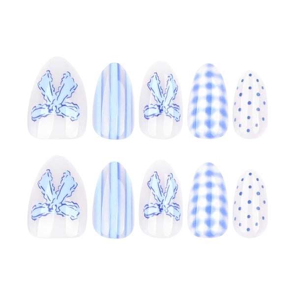 12 Sizes-24 Pcs Press On Nails JP4302