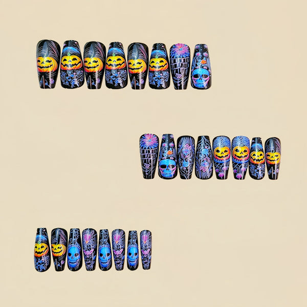 12 Sizes-24 Pcs Press On Nails Y1029