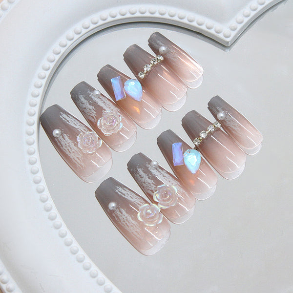 12 Sizes-24 PcsPress On Nails Z1158