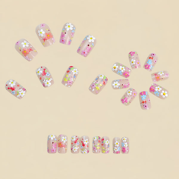12 Sizes-24 Pcs Press On Nails Y1094