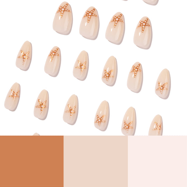 12 Sizes-24 Pcs Press On Nails JP4408