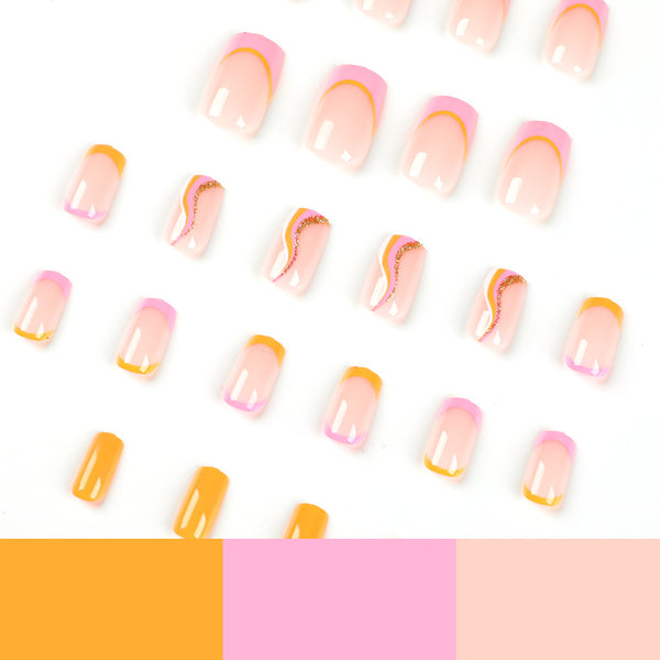 12 Sizes-24 Pcs Press On Nails JP2259