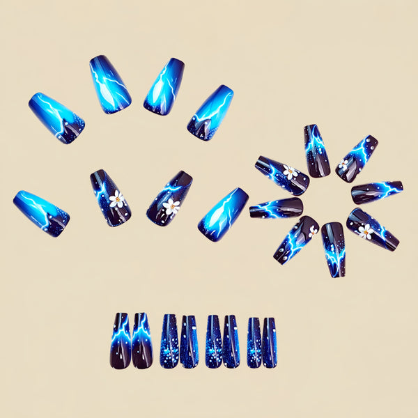 12 Sizes-24 Pcs Press On Nails Y1949