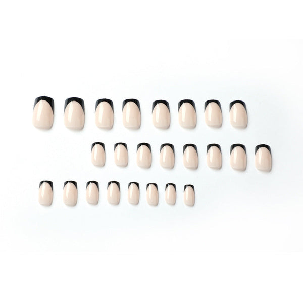 French Glossy Medium Square Press on Nails - JP1972