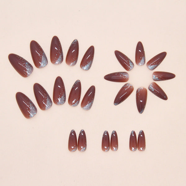 12 Sizes-24 Pcs Press On Nails W2005
