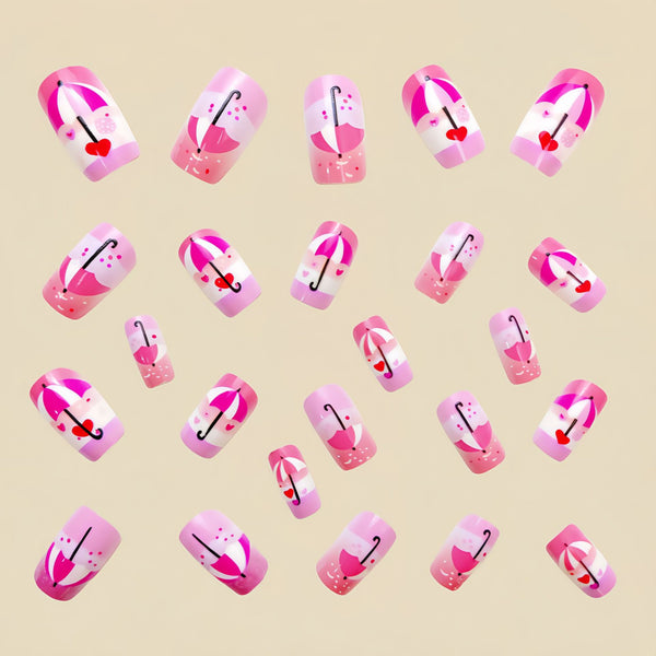 12 Sizes-24 Pcs Press On Nails Y567