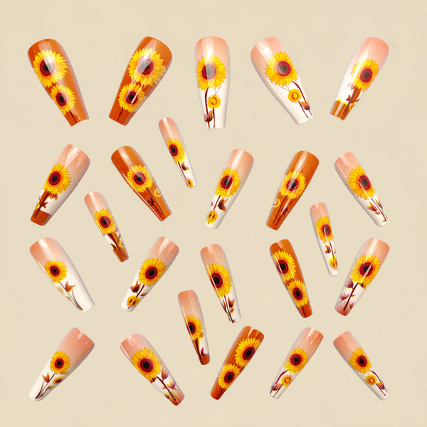 12 Sizes-24 Pcs Press On Nails Y542