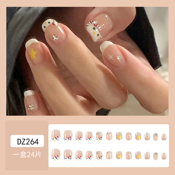 12 Sizes-24 PcsPress On Nails DZ264