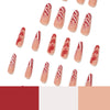 12 Sizes-24 Pcs Press On Nails JP1915
