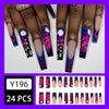 12 Sizes-24 Pcs Press On Nails Y196