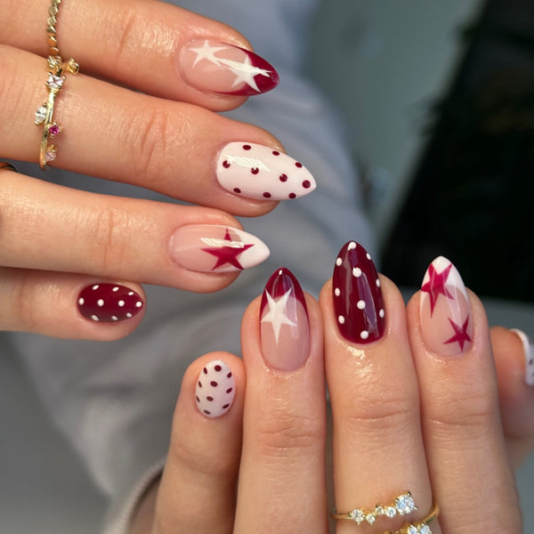 12 Sizes-24 Pcs Press On Nails JP4278
