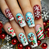 12 Sizes-24 Pcs Press On Nails Y1292