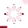 12 Sizes-24 Pcs Press On Nails C1386