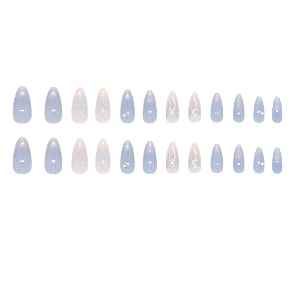 12 Sizes-24 Pcs Press On Nails Z1119