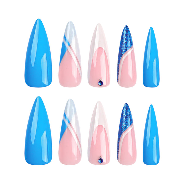 12 Sizes-24 Pcs Press On Nails JP2947