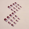 12 Sizes-24 Pcs Press On Nails W1287