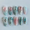 12 Sizes-24 Pcs Press On Nails Z1116