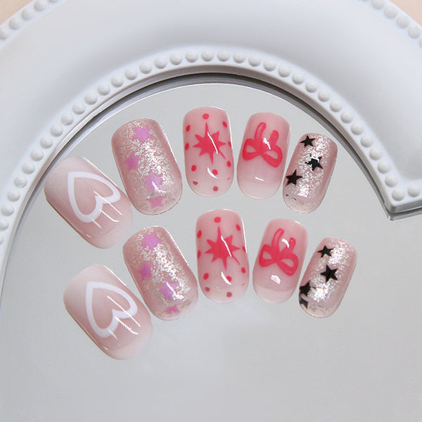 12 Sizes-24 PcsPress On Nails R965