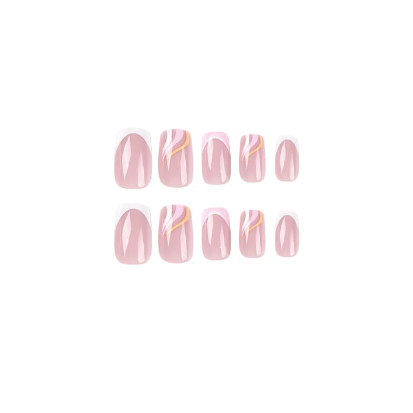 12 Sizes-24 Pcs Press On Nails JP2542