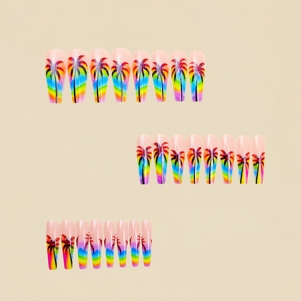 12 Sizes-24 Pcs Press On Nails Y896
