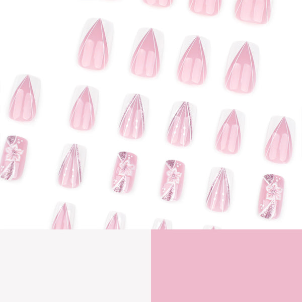 12 Sizes-24 Pcs Press On Nails JP3769